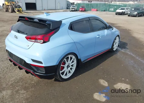 2019 Hyundai Veloster N z USA, uszkodzony, nr VIN KMHT36AHXKU001451